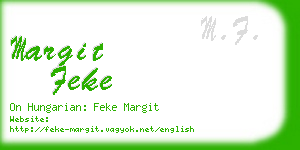 margit feke business card